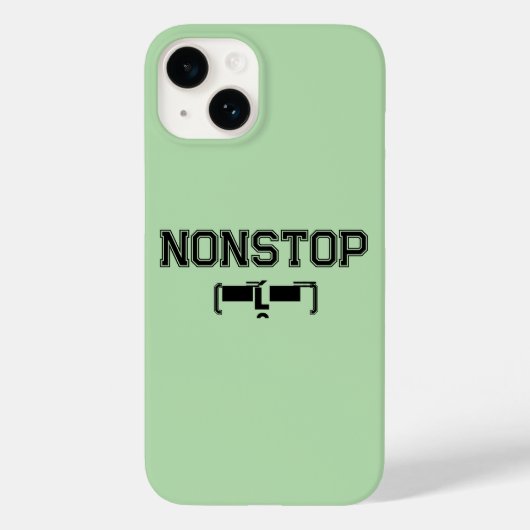 NONSTOP Gym Motivatie Hoodie T-shirt Case-Mate iPhone Case (Achterkant)