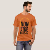 NonStop Muziek 70s retro T-shirt (Voorkant volledig)