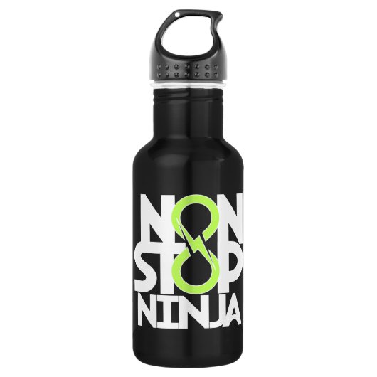 Nonstop Ninja Water Fles (Voorkant)