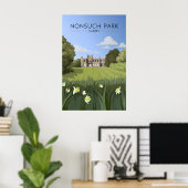Nonsuch Park Surrey Reisposter Poster (Thuiskantoor)