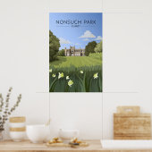Nonsuch Park Surrey Reisposter Poster (Keuken)