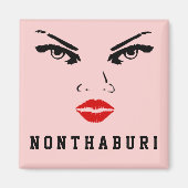 Nonthaburi, Thailand Vrouw Vriendin Magneet (Voorkant)