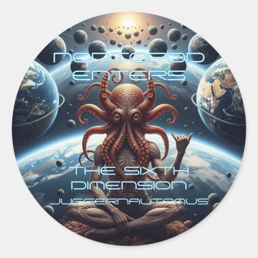 Nontopod komt in de zesde dimensie Sticker (Voorkant)