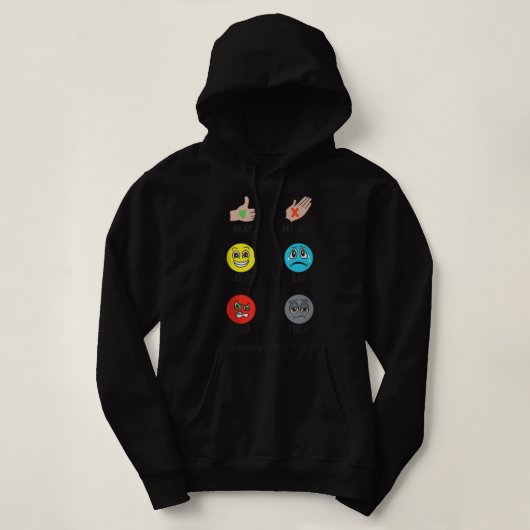 Nonverbal Afbeelding Communication Autism ABA SLP  Hoodie (Design voorkant)
