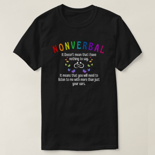 Nonverbal T-shirt (Design voorkant)