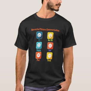 Nonverbale Beeldcommunicatie Autisme Aba Slp Sprek T-shirt