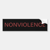 NONVIOLENCE BUMPERSTICKER (Voorkant)