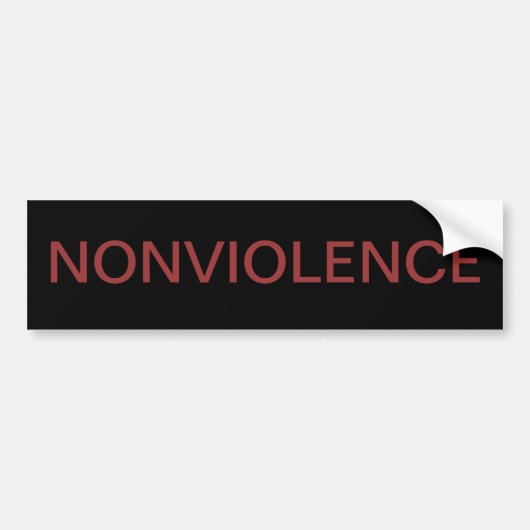 NONVIOLENCE BUMPERSTICKER (Voorkant)