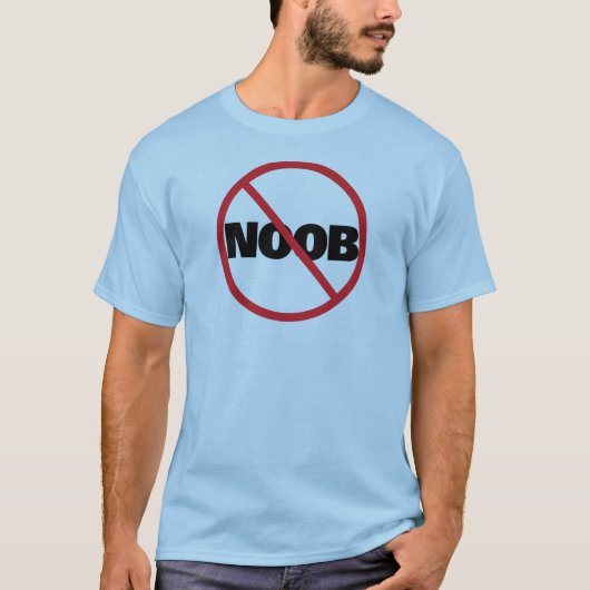 NOOB Circle Slash (zwart) T-shirt (Voorkant)