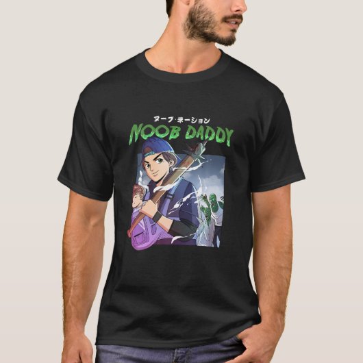 Noob Dad Zombie Apocalypse T-shirt (Voorkant)
