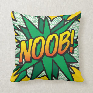 NOOB Grappig Cool Modern Strips Pop Art Kussen