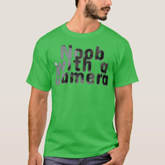 Noob met een camera t-shirt