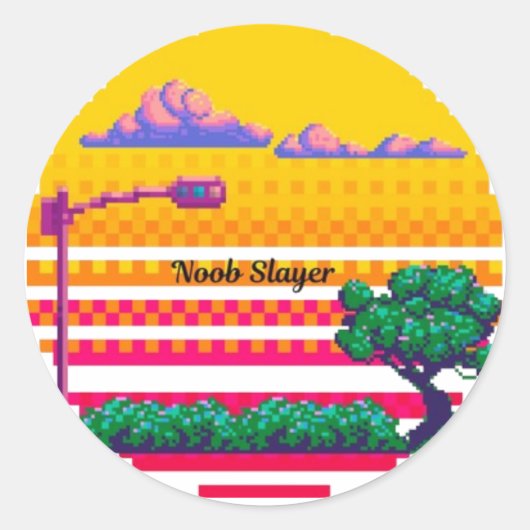NOOB SLAYER Gamer Sticker (Voorkant)