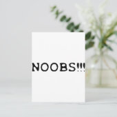 NOOBS!! pictogram Briefkaart (Staand voorkant)