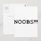 NOOBS!! pictogram Briefkaart (Voorkant / Achterkant)
