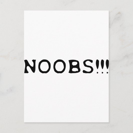 NOOBS!! pictogram Briefkaart (Voorkant)