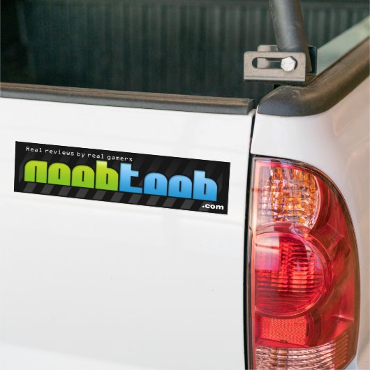 noobtoob-bumpersticker (echte gamers) bumpersticker (Op Truck)