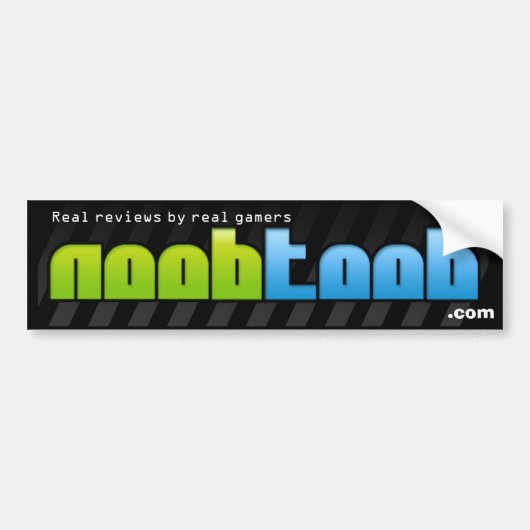 noobtoob-bumpersticker (echte gamers) bumpersticker (Voorkant)