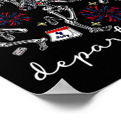 Nood 4 juli Afdeling Skelet Dansen Poster (Hoek)