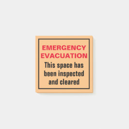 Nood Evacuatie Brand Oefening Verdieping Suite Beh Post-it® Notes