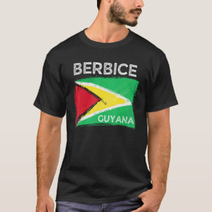 Nood Guyana Vlag Berbice Guyana Guyana Roots T-shirt