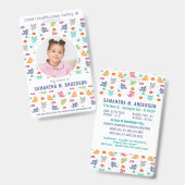 Nood ID Fun Kinder Identificatie Foto Badge (Voor- en achterkant)