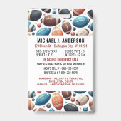 Nood-ID voor kinderen Jongens Kinderen Identificat Badge (Achterkant)