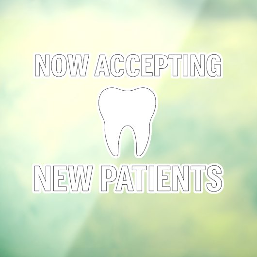 NOOD WALK-INS WELKOM Dental Window Decal – T (Vel 3)