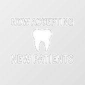 NOOD WALK-INS WELKOM Dental Window Decal – T (Vel)
