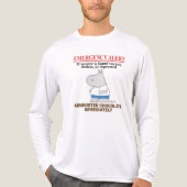 NOODALERT CHOCOLAAT, Boynton Tri-Blend Shirt (Voorkant volledig)