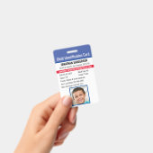 Noodallergie Identificatie Foto Kind Badge (Handheld)