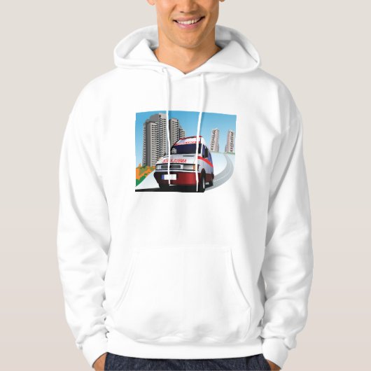 Noodambulance in CityScape Medical Rescue Hoodie (Voorkant)