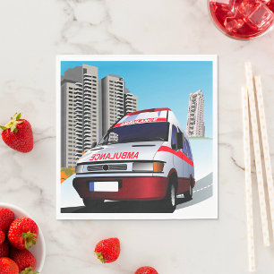 Noodambulance in CityScape Medical Rescue Servet