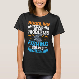 Noodbaars Vist Flathead Catfish Noodl T-shirt