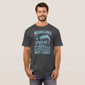 Noodbaarzen van katvis Funny Noodling Fish Noodler T-shirt (Voorkant volledig)