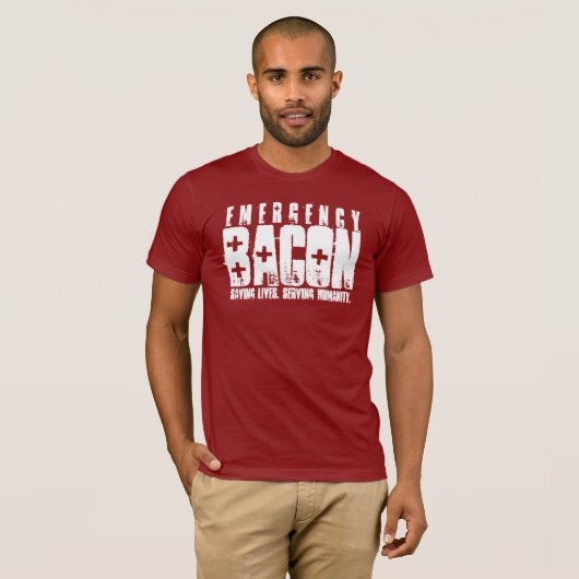 Noodbacterie T-shirt (Voorkant volledig)