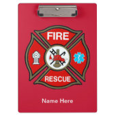 Noodbrandweerkaatsingskaart van het EMT Klembord (Voorkant)