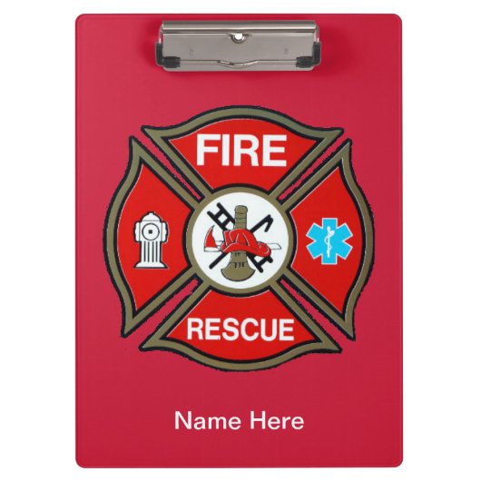 Noodbrandweerkaatsingskaart van het EMT Klembord (Voorkant)
