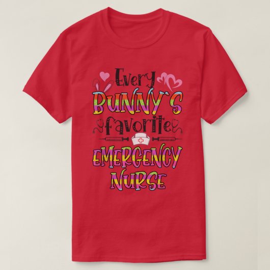Noodbunny's favoriete zuster-paasdag t-shirt (Design voorkant)