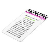 Noodcontact: Babysitter Premium Magnet Magneet (Linkerzijde)