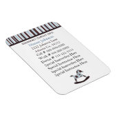 Noodcontact: Babysitter Premium Magnet Magneet (Rechterzijde)