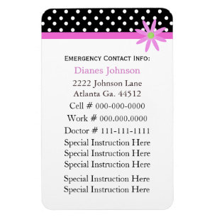 Noodcontact: Babysitter Premium Magnet Magneet