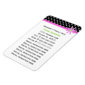 Noodcontact: Babysitter Premium Magnet Magneet (Linkerzijde)