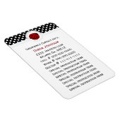 Noodcontact: lieveheersbeestje en polka dotmagneet magneet (Rechterzijde)