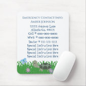 Noodcontact Mousepad Muismat (Met muis)