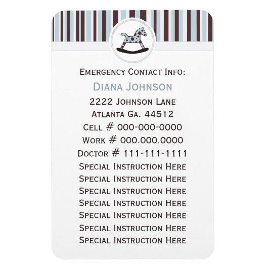 Noodcontact: Premium Magnet voor Rocking Horse Magneet (Verticaal)