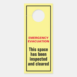 Noodevacuatie Brandweeroefening Vloer Suite Warden Deurhanger