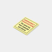 Noodevacuatie Brandweeroefening Vloer Suite Warden Post-it® Notes (Schuin)
