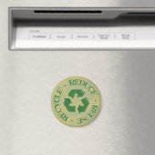 Noodgedwongen Reduce Reuse Recyclen Magnet (Insitu (Vaatwasser))