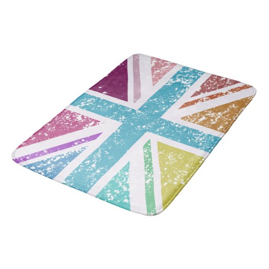 Noodgekleurde vlag van de Unie Badmat (Gekanteld)